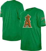 New Era Men's New Era Kelly Green Los Angeles Angels St. Patrick's Day Shamrock Fill T-Shirt
