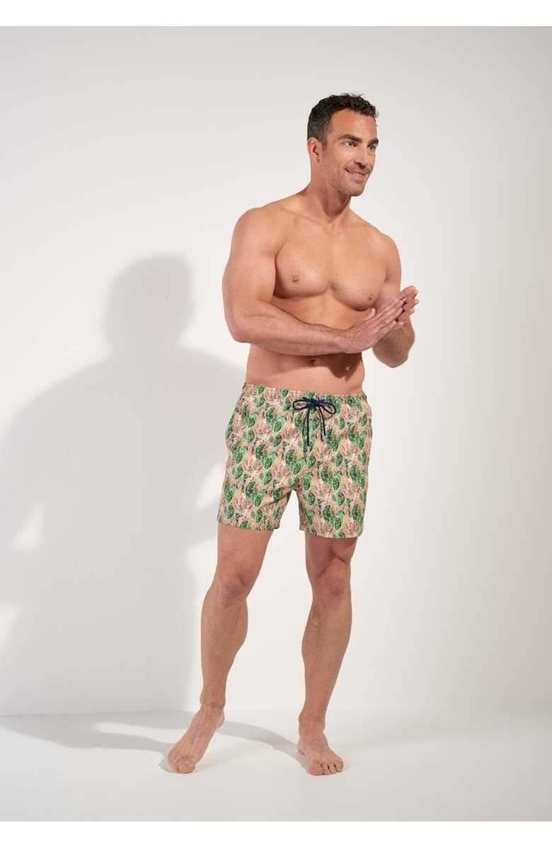 HOM Taormina Beach Boxer, Alternate, color, Green Print