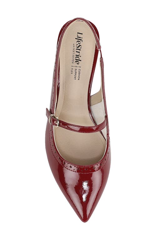 Lifestride Marilyn Slingback Pointed Toe Kitten Heel Pump