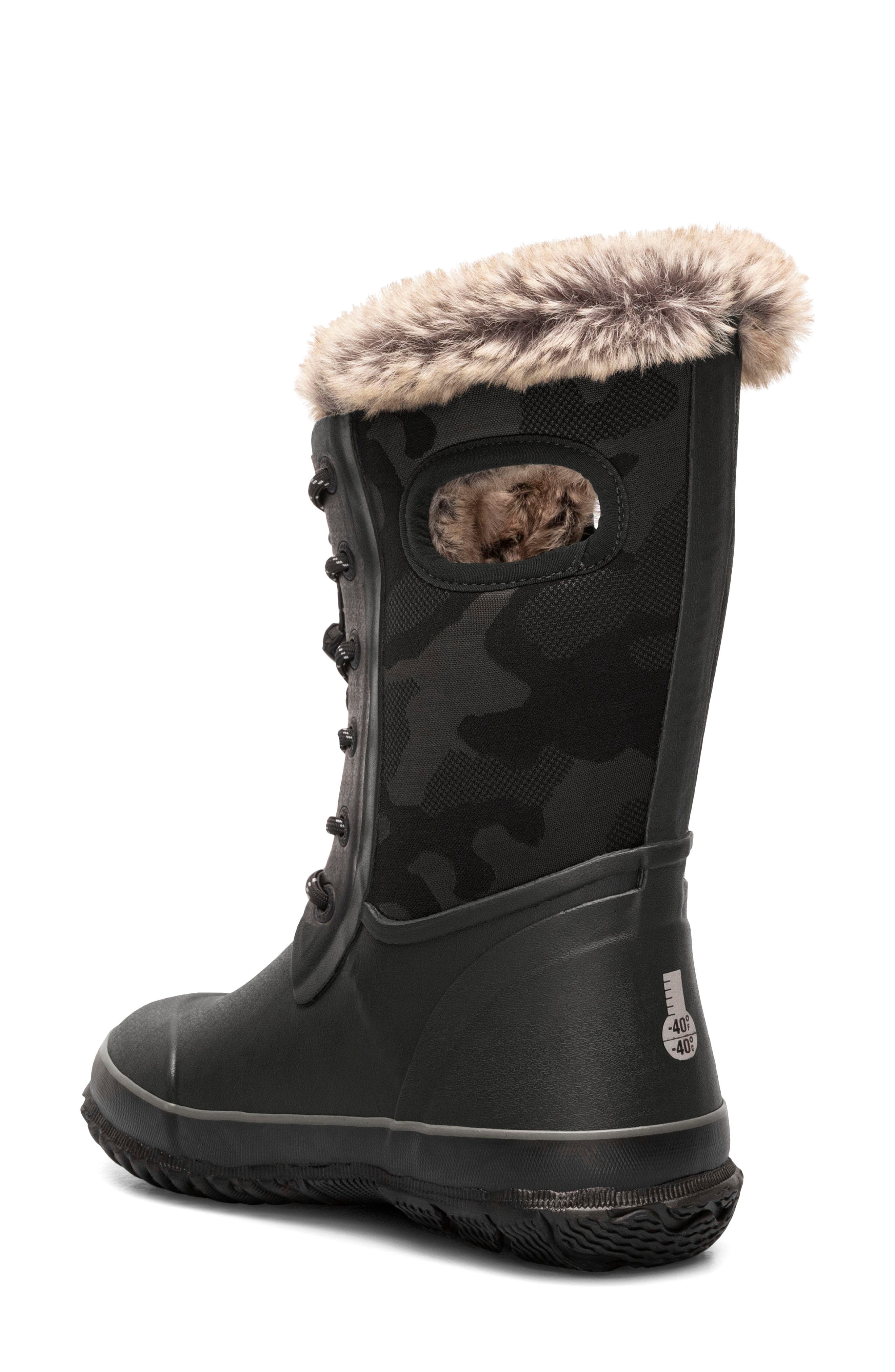 Bogs Arcata Tonal Camo Faux Fur Lined Boot, Alternate, color, 