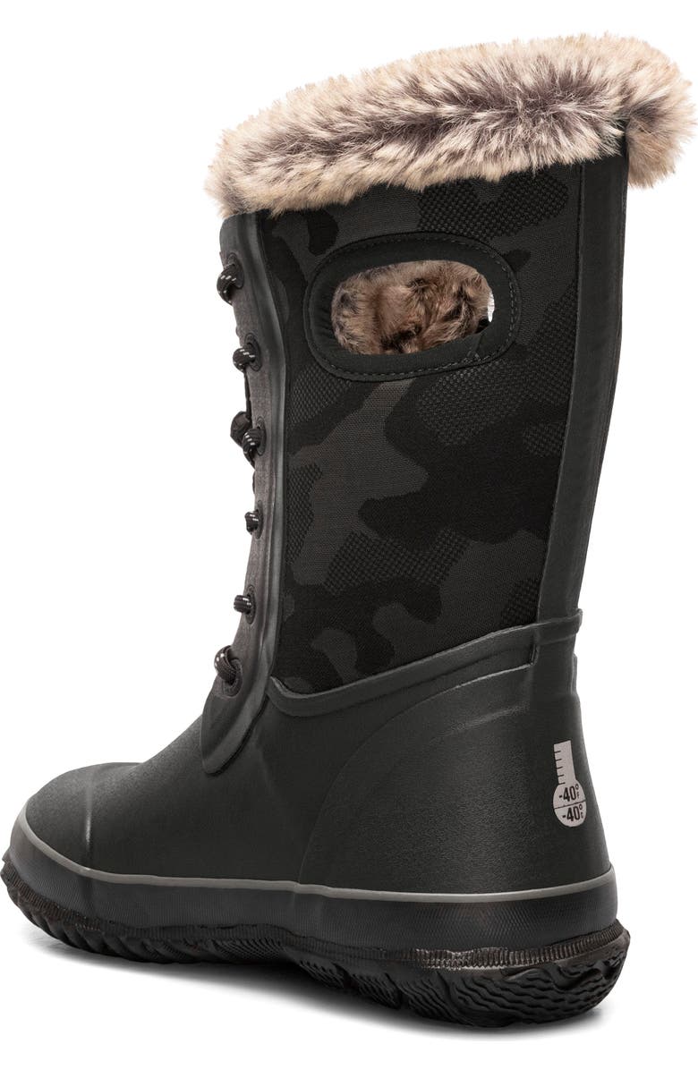 Bogs Arcata Tonal Camo Faux Fur Lined Boot, Alternate, color,