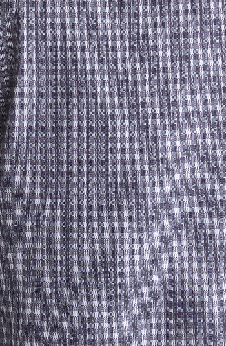 Nordstrom Tech-Smart Trim Fit Check Stretch Button-Down Shirt, Alternate, color, 