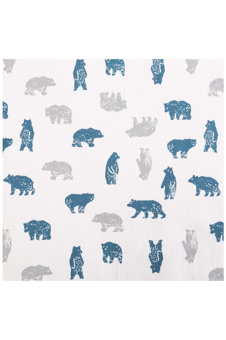 Bear Mountain Cotton Flannel Sheet Set, Alternate, color, GREY