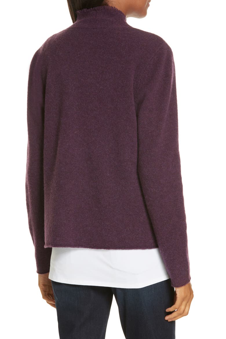 Felted Merino Lambswool Cardigan, Alternate, color, RAISONETTE