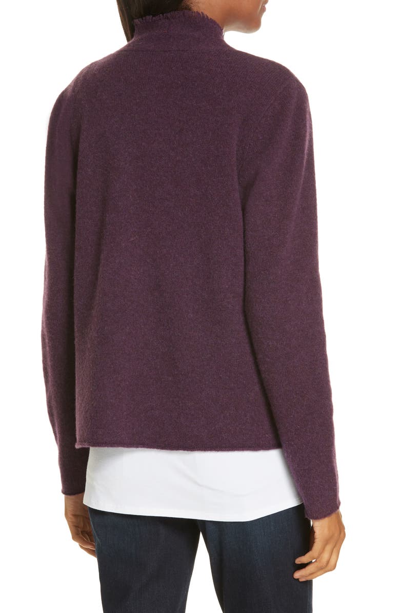 Eileen Fisher Felted Merino Lambswool Cardigan, Alternate, color, 