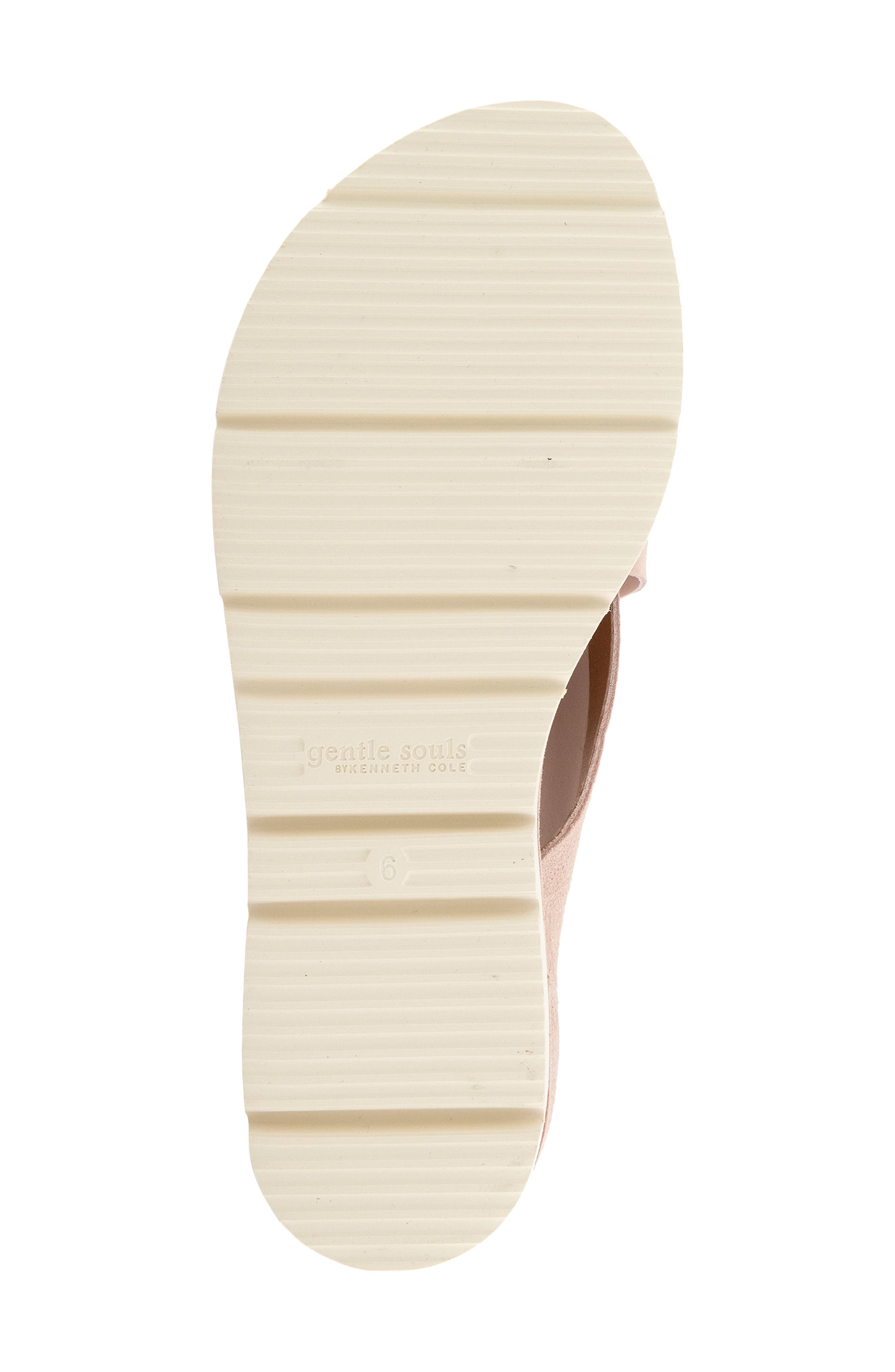 Leslie Flat Sandal, Alternate, color, LIGHT PINK SUEDE