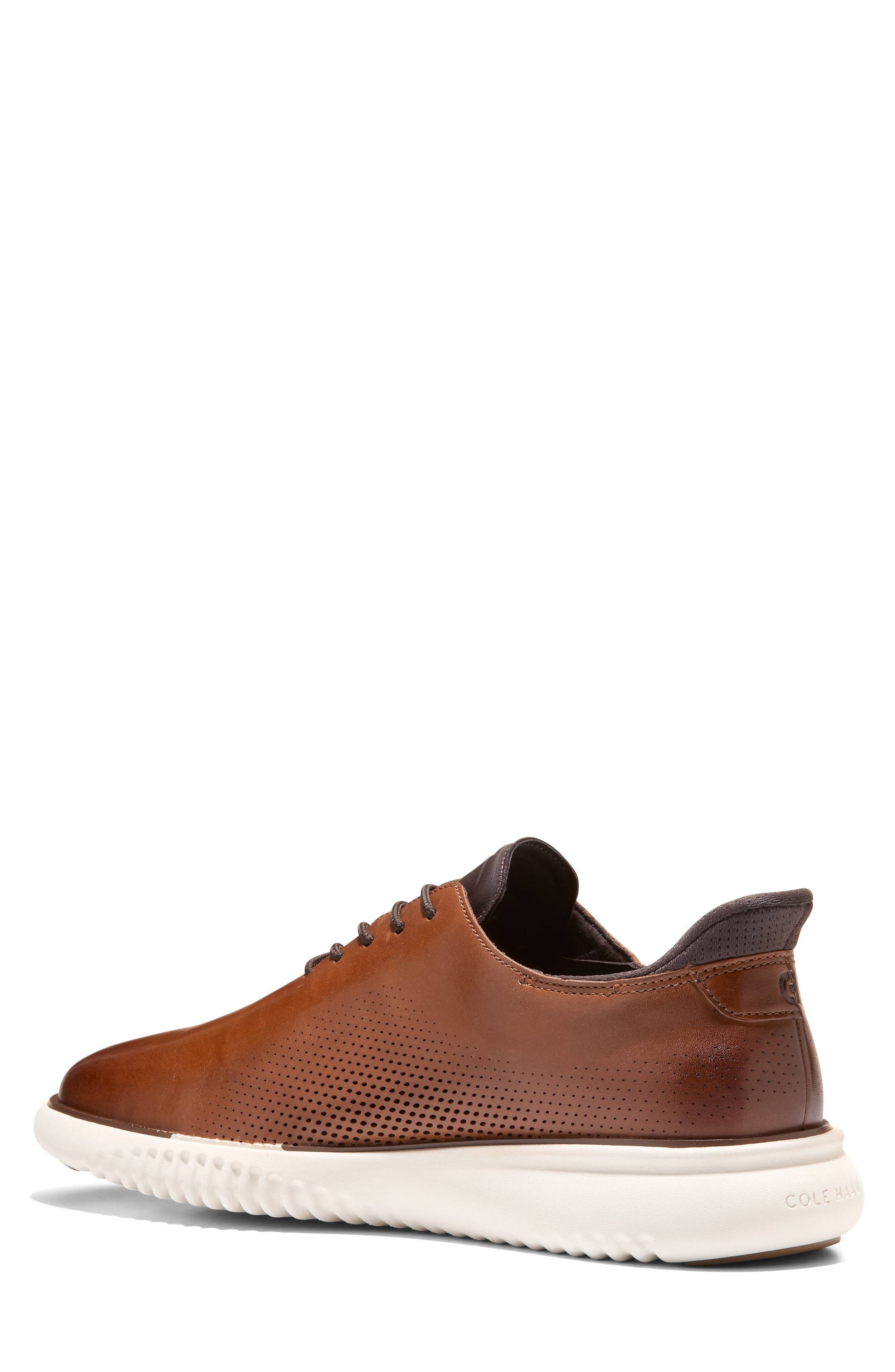 2.ZERØGRAND EVO Laser Quick On Derby, Alternate, color, BRISTISH TAN/ DARK CHOCOLATE
