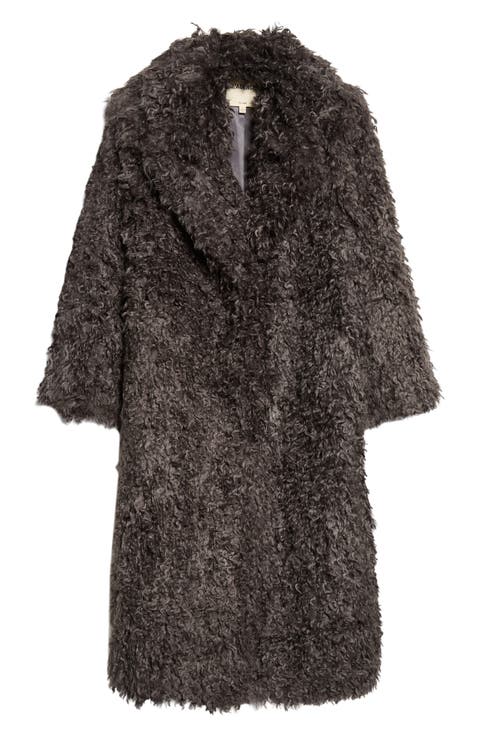 Lizbeth Faux Fur Longline Jacket