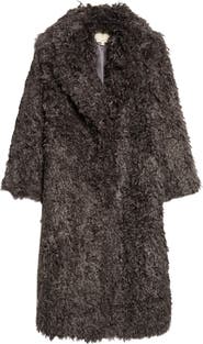 L'AGENCE Lizbeth Faux Fur Longline Jacket