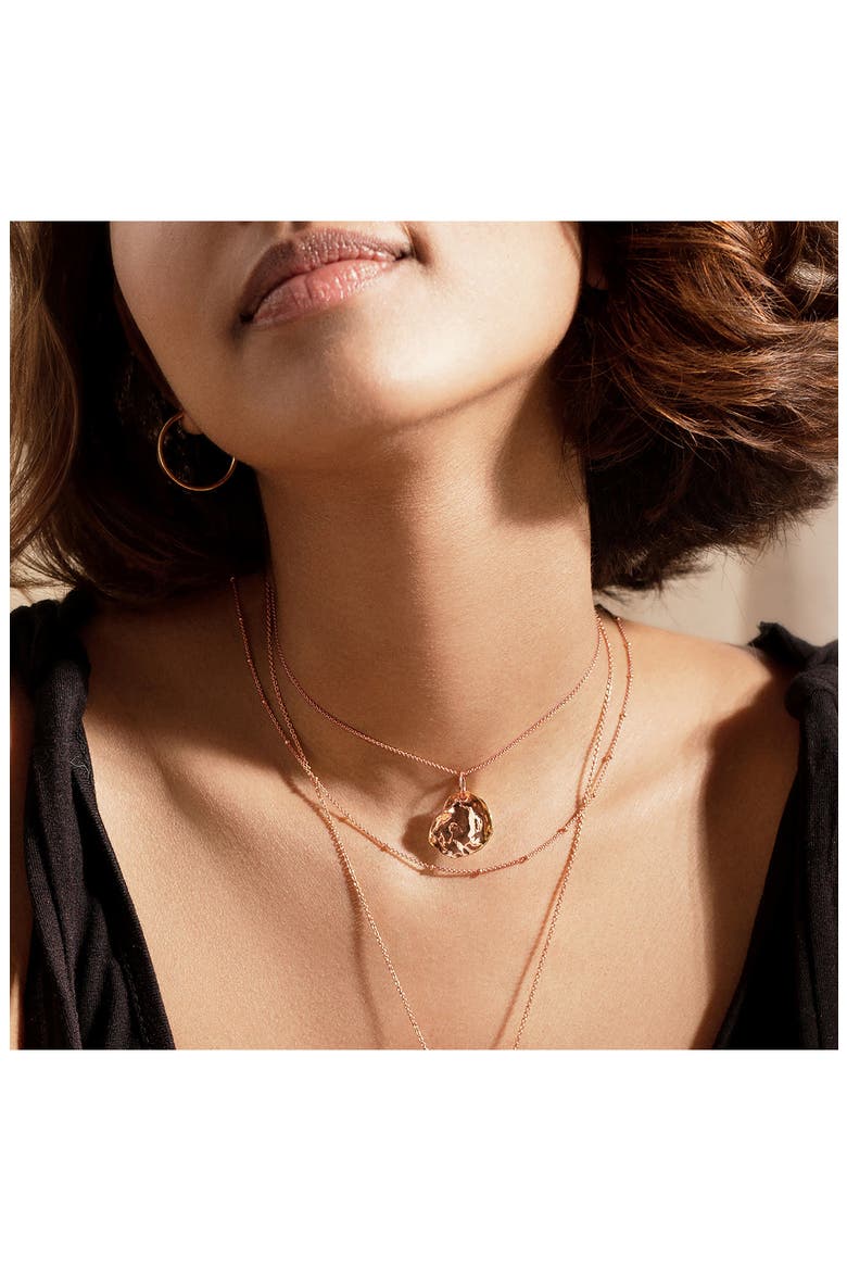 Chain Link Necklace, Alternate, color, ROSE GOLD