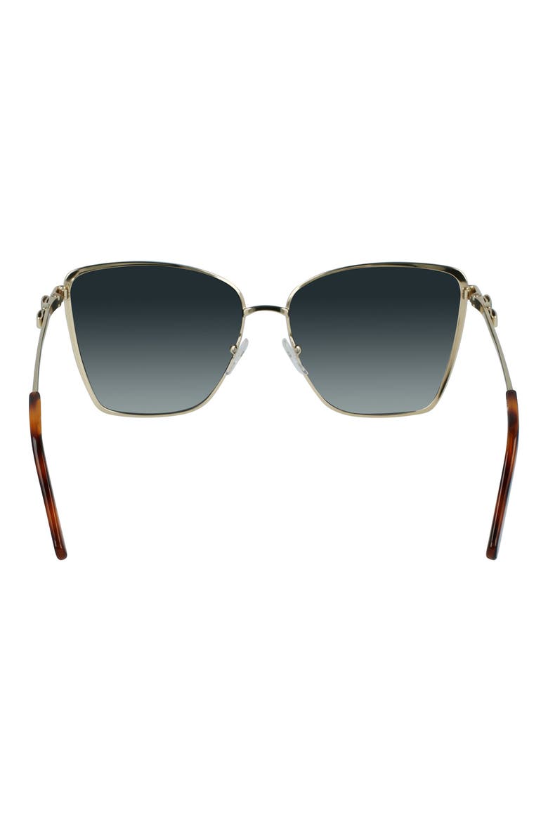 Vara 59mm Rectangular Sunglasses, Alternate, color, GOLD/IVORY