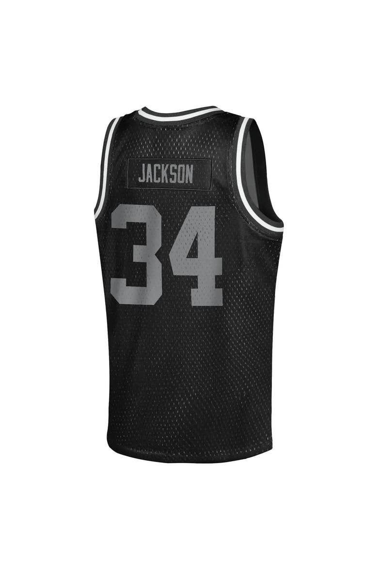 Youth Mitchell & Ness Bo Jackson Black Las Vegas Raiders Retired Player NFL Basketball Fashion Jersey, Alternate, color, Black