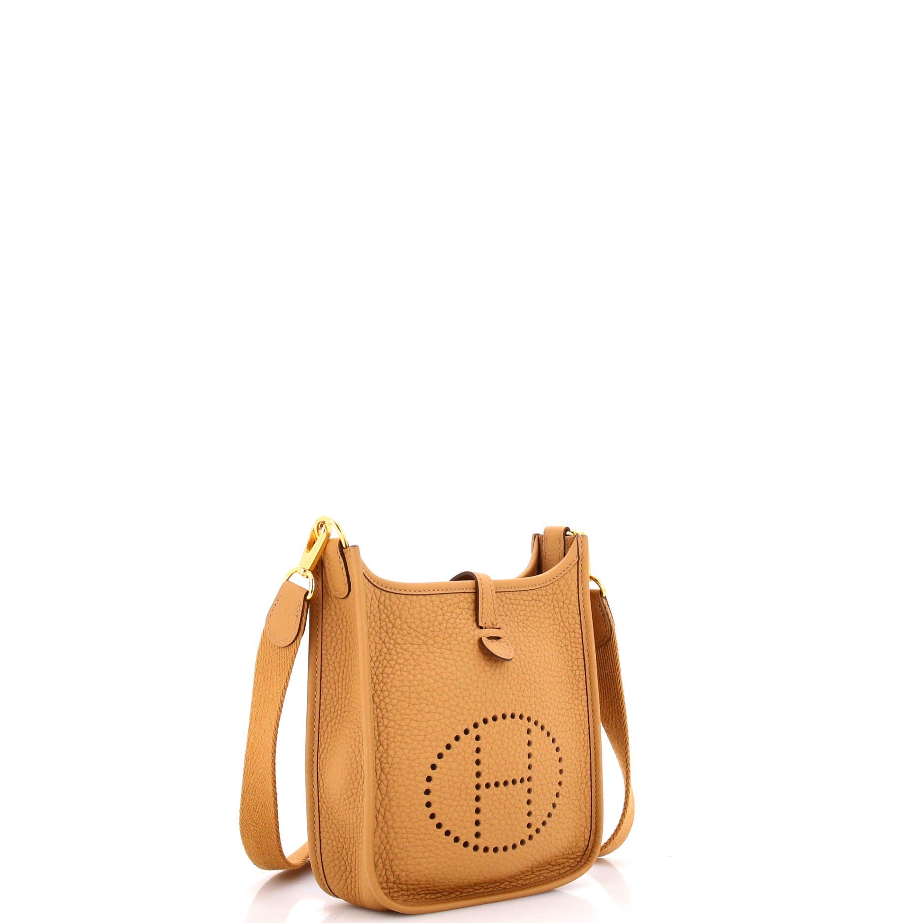 Pre-Owned Hermes Evelyne Bag Gen III Clemence TPM, Alternate, color, Biscuit