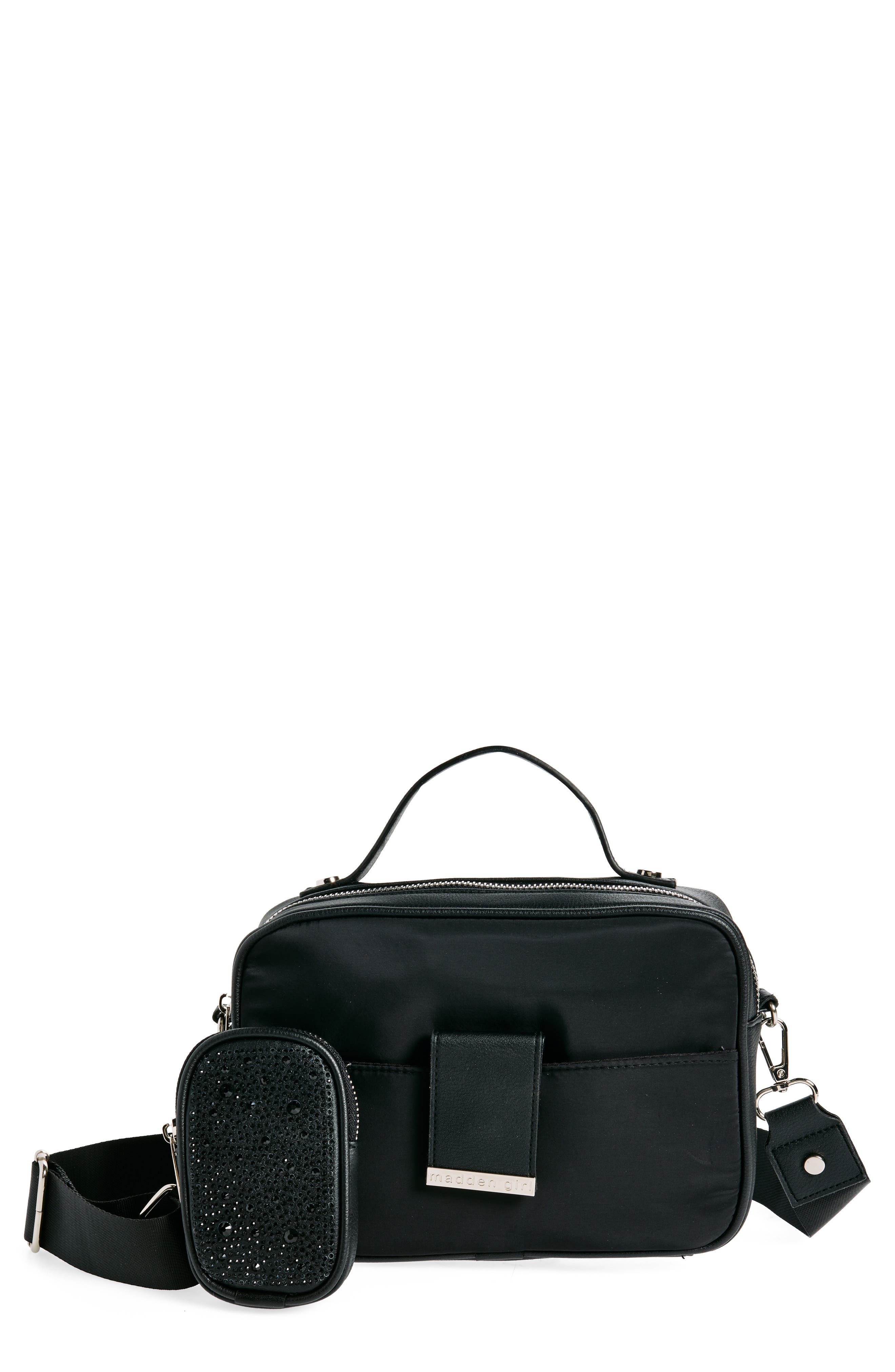 Madden Girl Camera Crossbody Bag, Main, color, 