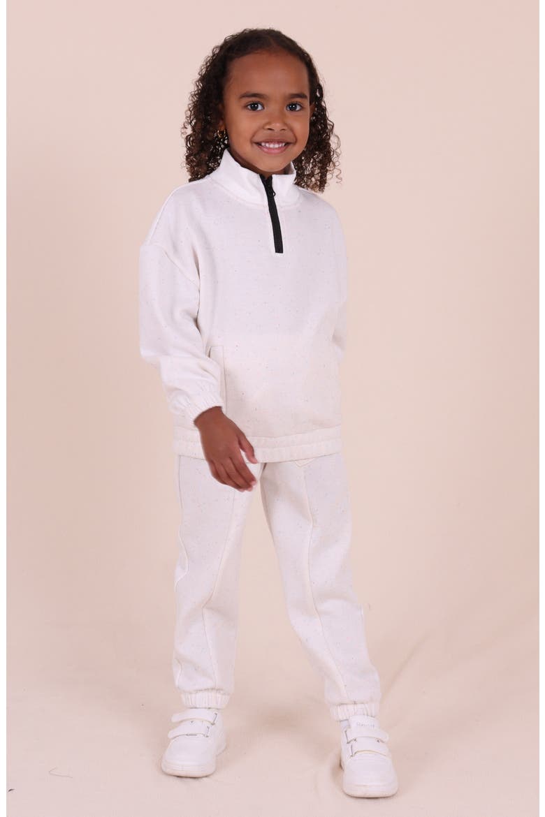 Kids' Heart Sweatpants, Alternate, color, ECRU