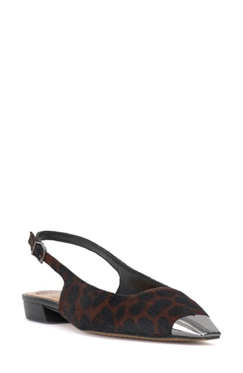 Sellyn Genuine Calf Hair Slingback Flat (Women)