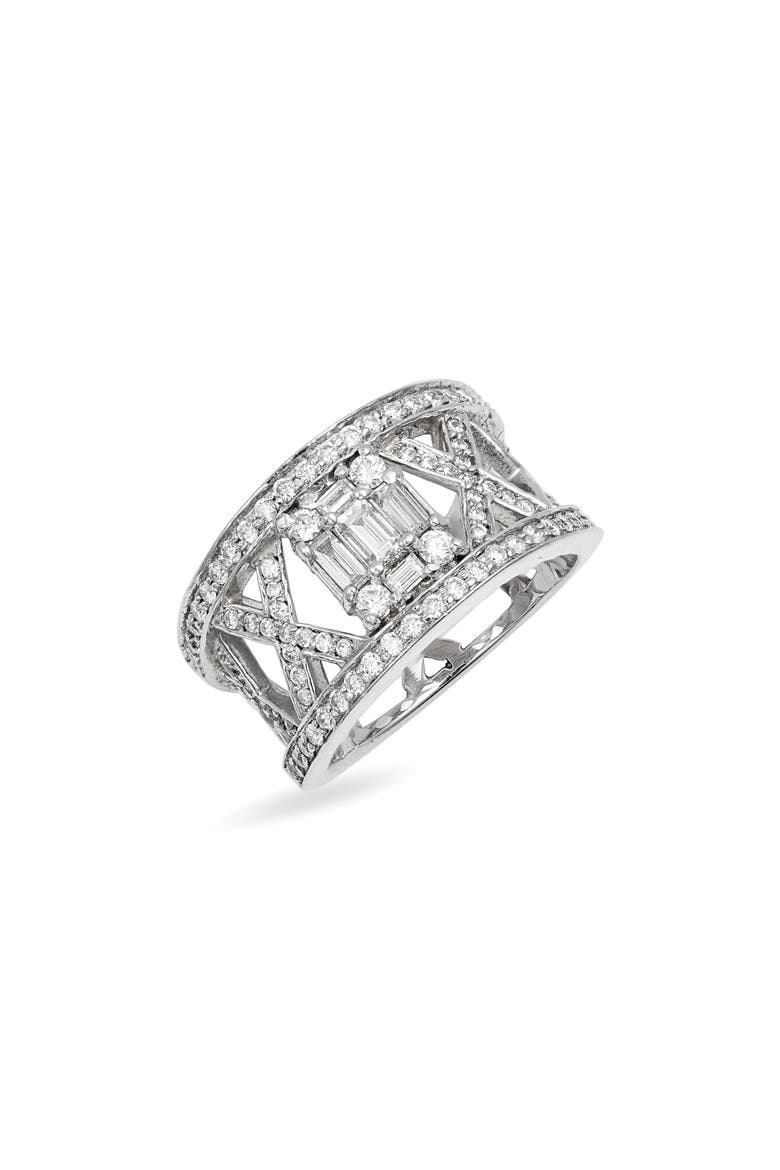 Clarity Lattice Diamond Ring, Main, color, 18KWG