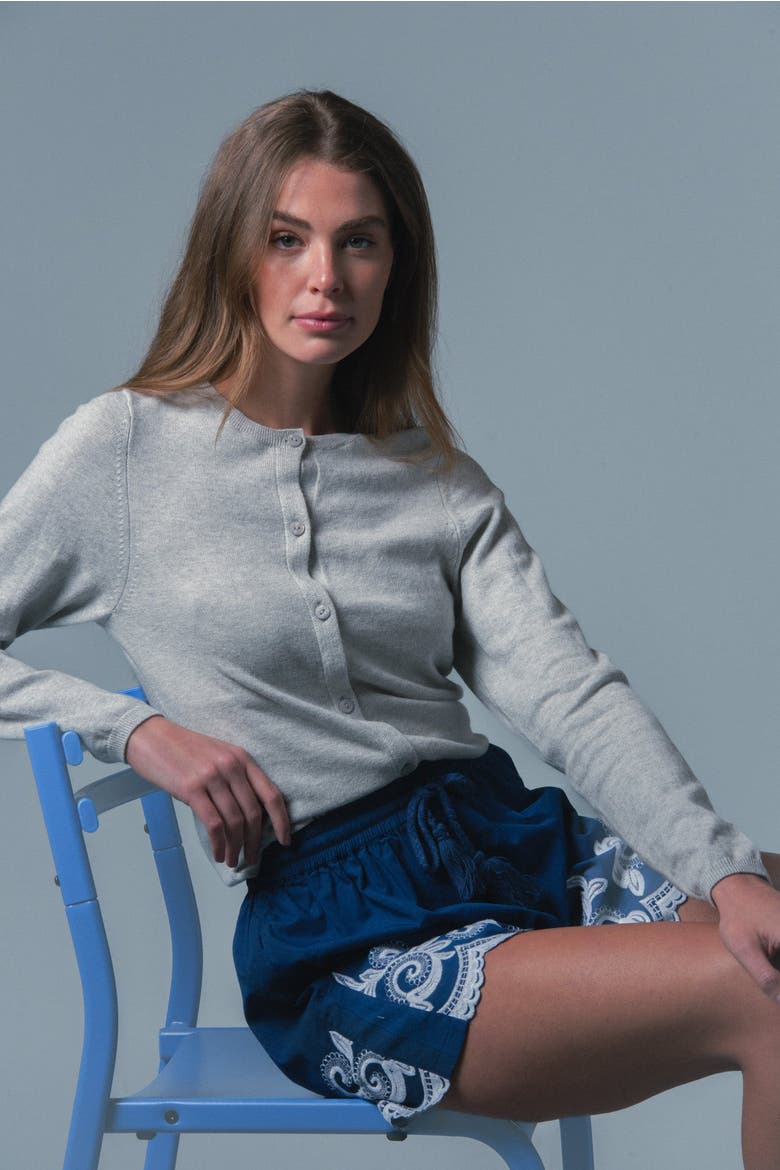 The Crewneck Cotton Cashmere Sweater, Alternate, color, Fog Grey