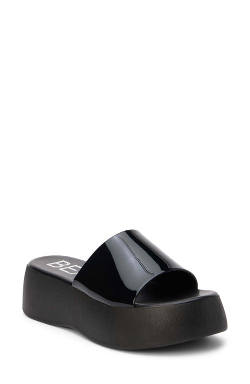 Coconuts by Matisse Solar Platform Slide Sandal in Black