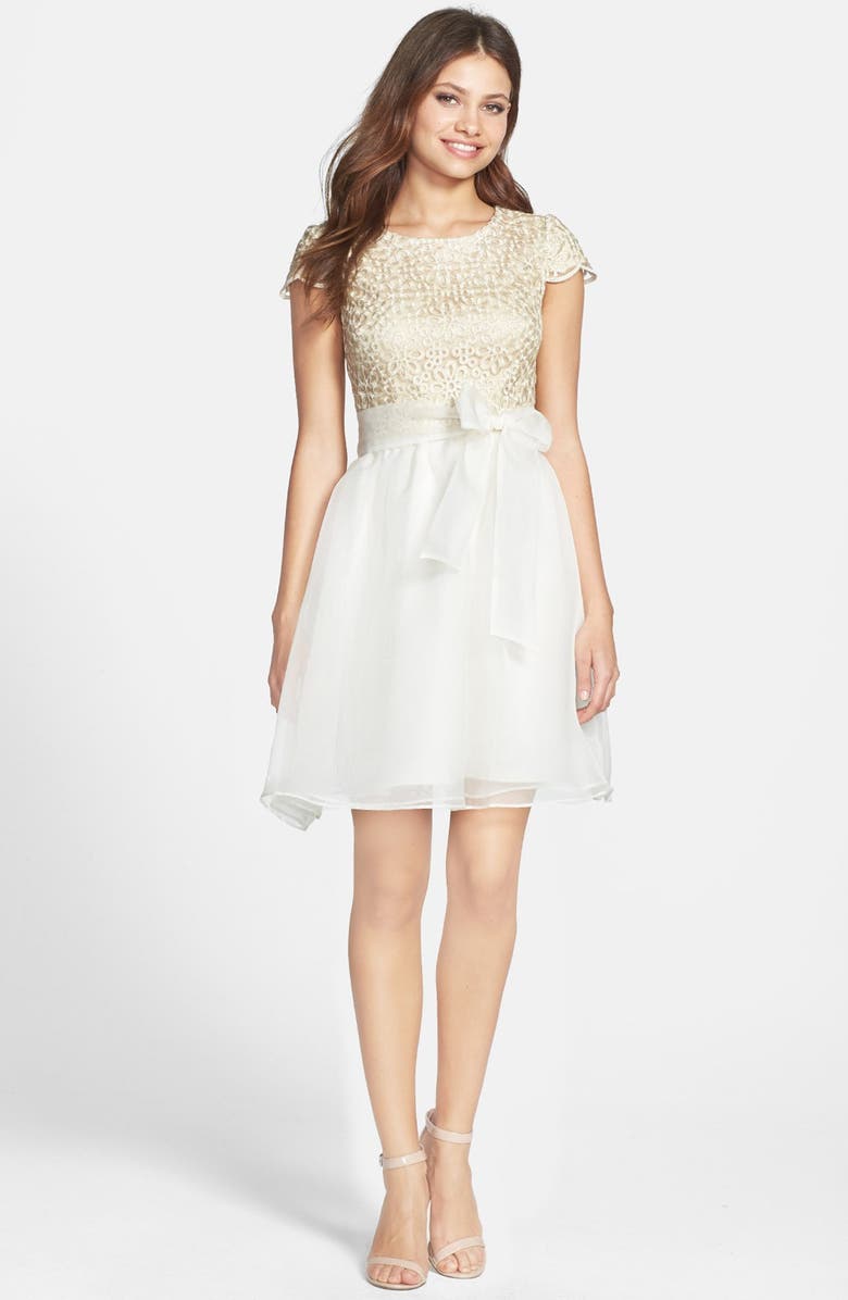 Ivy + Blu Ivy & Blu Lace Bodice Fit & Flare Dress | Nordstrom