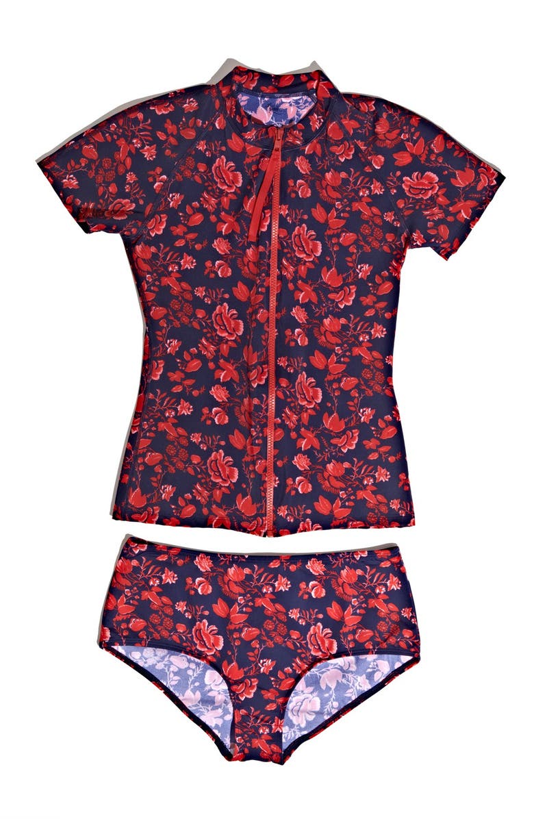 Pret-a-Surf Front Zip Rashguard, Alternate, color, 