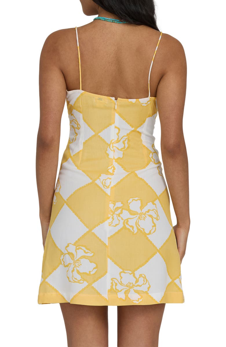 Billabong Love Life Cutout Minidress, Alternate, color, Soft Yellow
