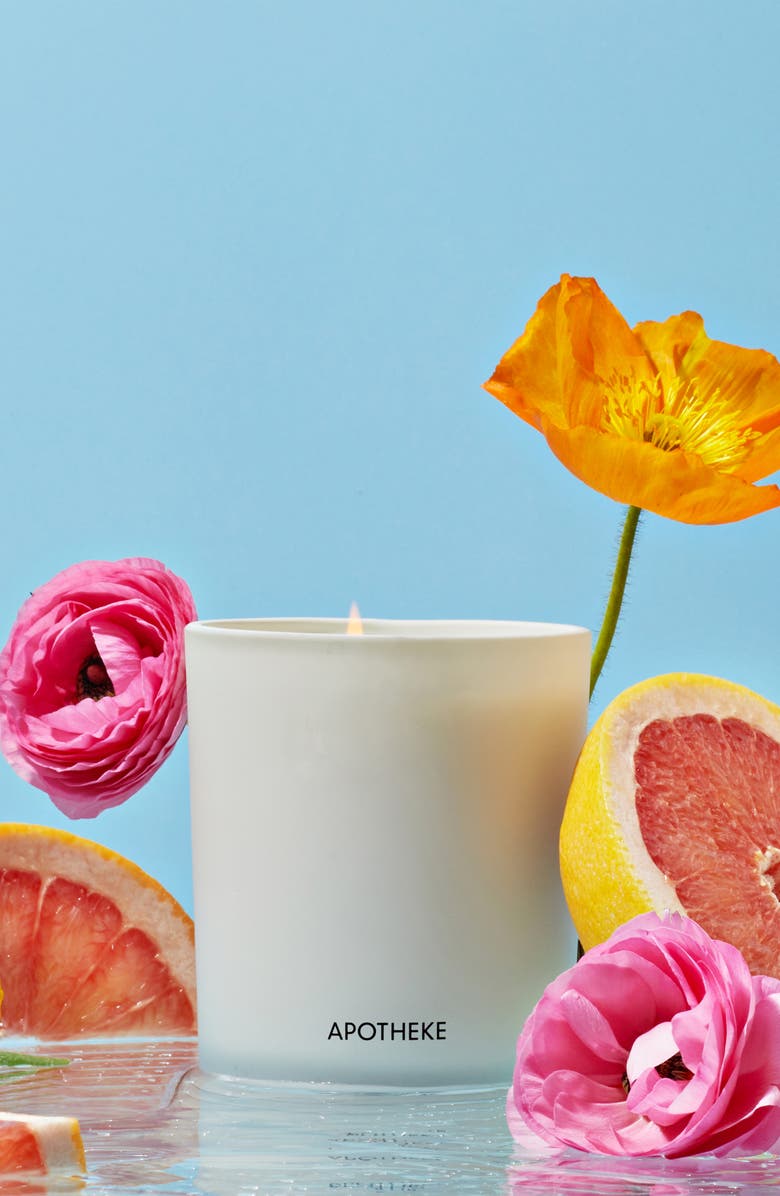 APOTHEKE Grapefruit Blossom Scented Candle, Alternate, color, White