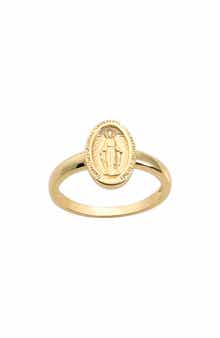 Mary Oval Medallion Ring