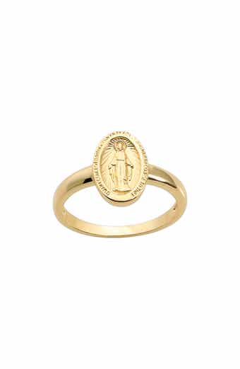 Mary Oval Medallion Ring