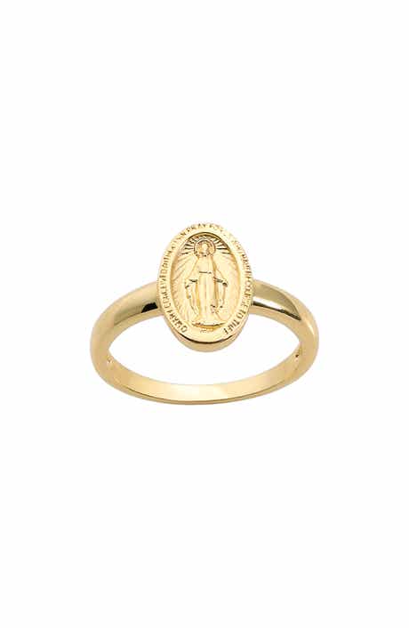 Mary Oval Medallion Ring