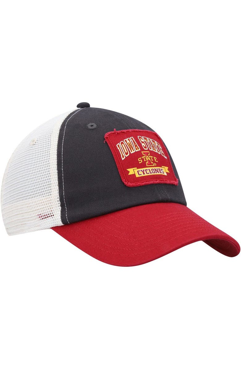 COLOSSEUM Men's Colosseum  Charcoal Iowa State Cyclones Objection Snapback Hat, Alternate, color, 