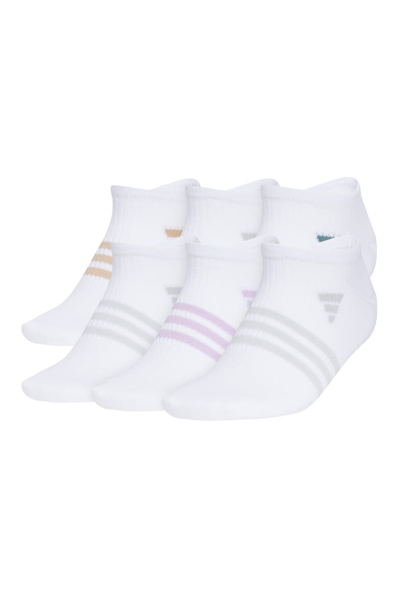 Superlite 3.0 6-Pack Ankle Socks, Main, color, WHITE/ SANDSTONE/ TEAL