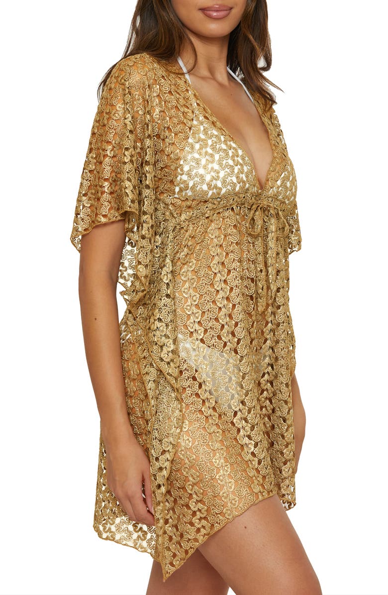 Becca Lustre Open Knit Cover-Up Tunic, Alternate, color, 