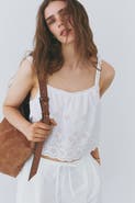 H&M Broderie-anglaise Cotton Top