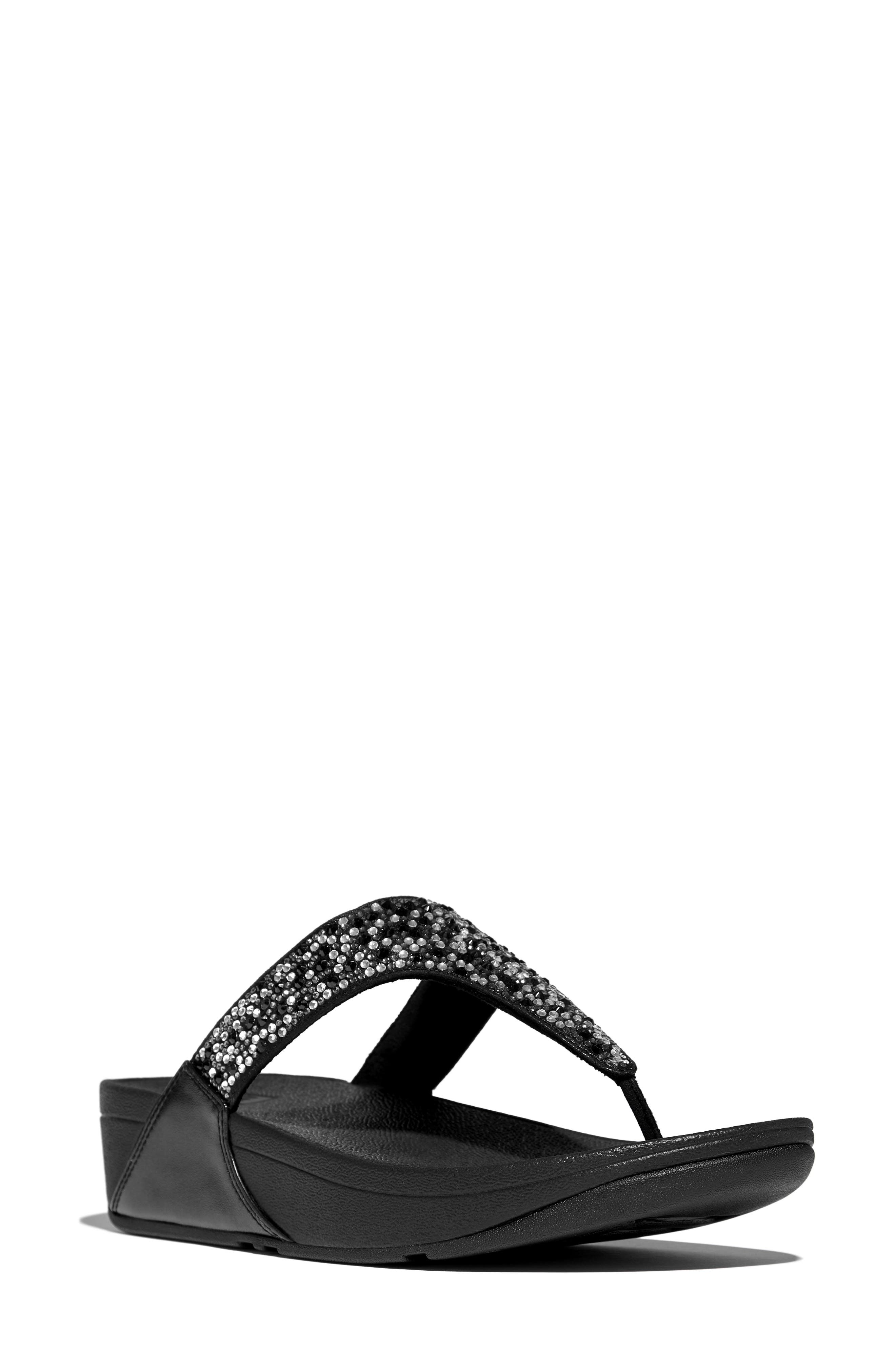 FitFlop Lulu Flip Flop, Main, color, All Black
