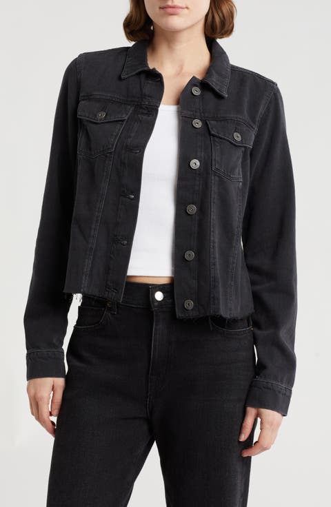 Aveline Raw Hem Denim Jacket