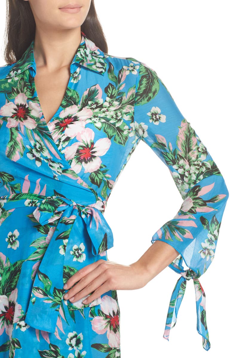 Diane von Furstenberg DVF Cover-Up Wrap Dress, Alternate, color, 