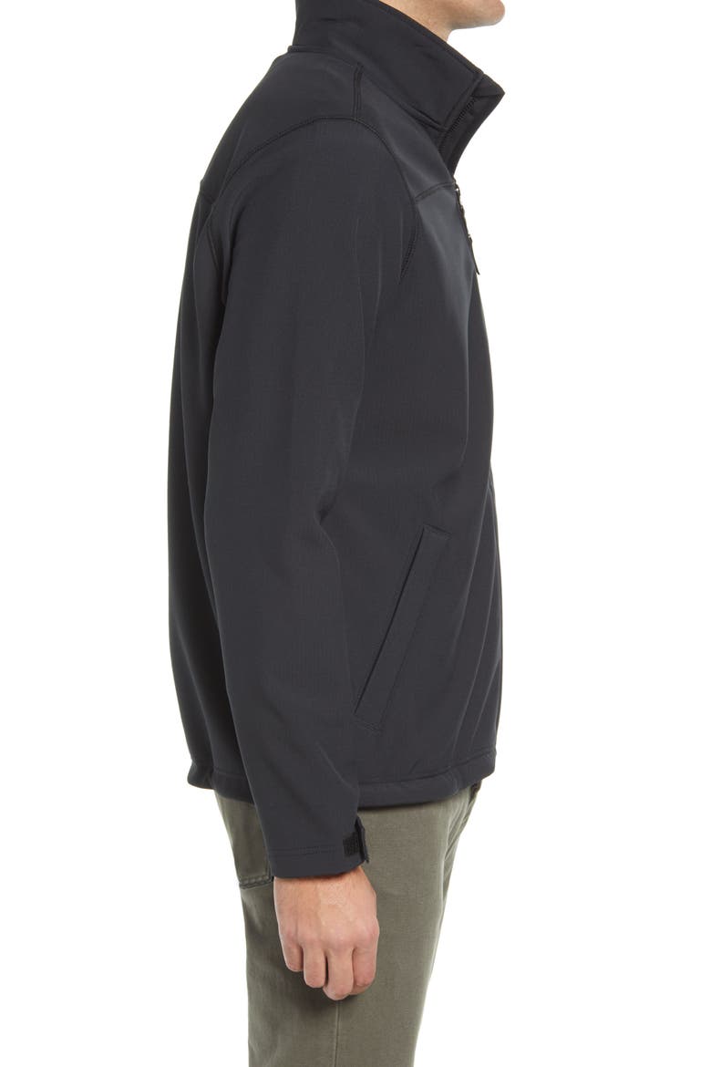 Windproof Softshell Jacket, Alternate, color, BLACK
