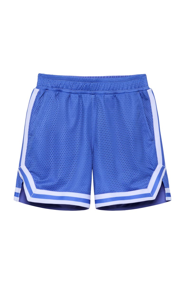 Courtside Kids Boys Retro Mesh Basketball Short, Main, color, Sky Blue