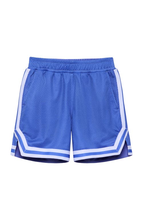 Courtside Kids Boys Retro Mesh Basketball Short In Blue