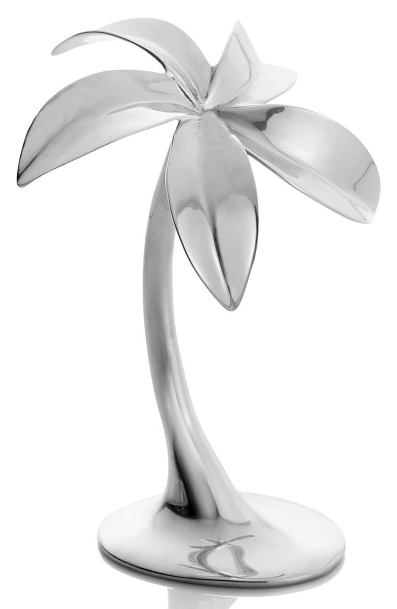 Nambé Holiday Miniature Nativity Palm Tree, Main, color, Silver