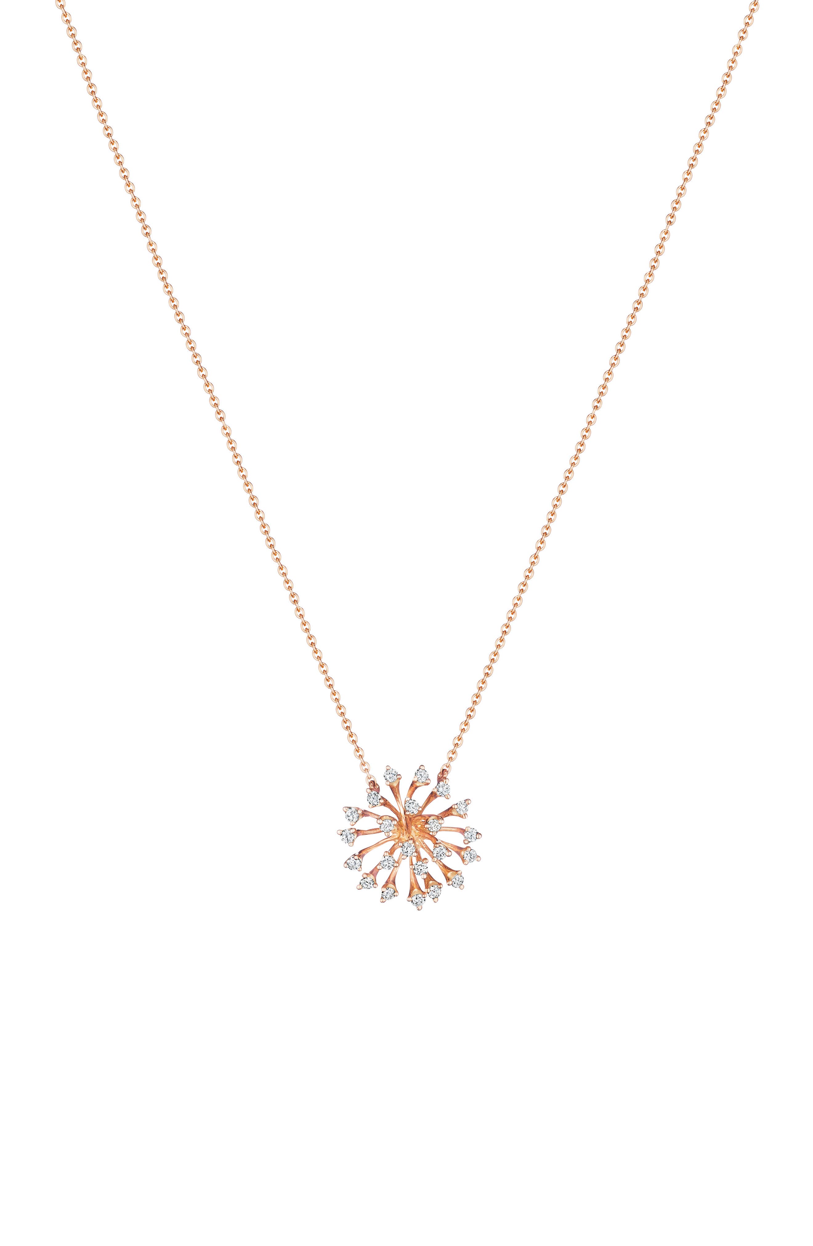 Hueb Luminus 18k Rose Gold Diamond Pendant Necklace (Women) | Nordstrom