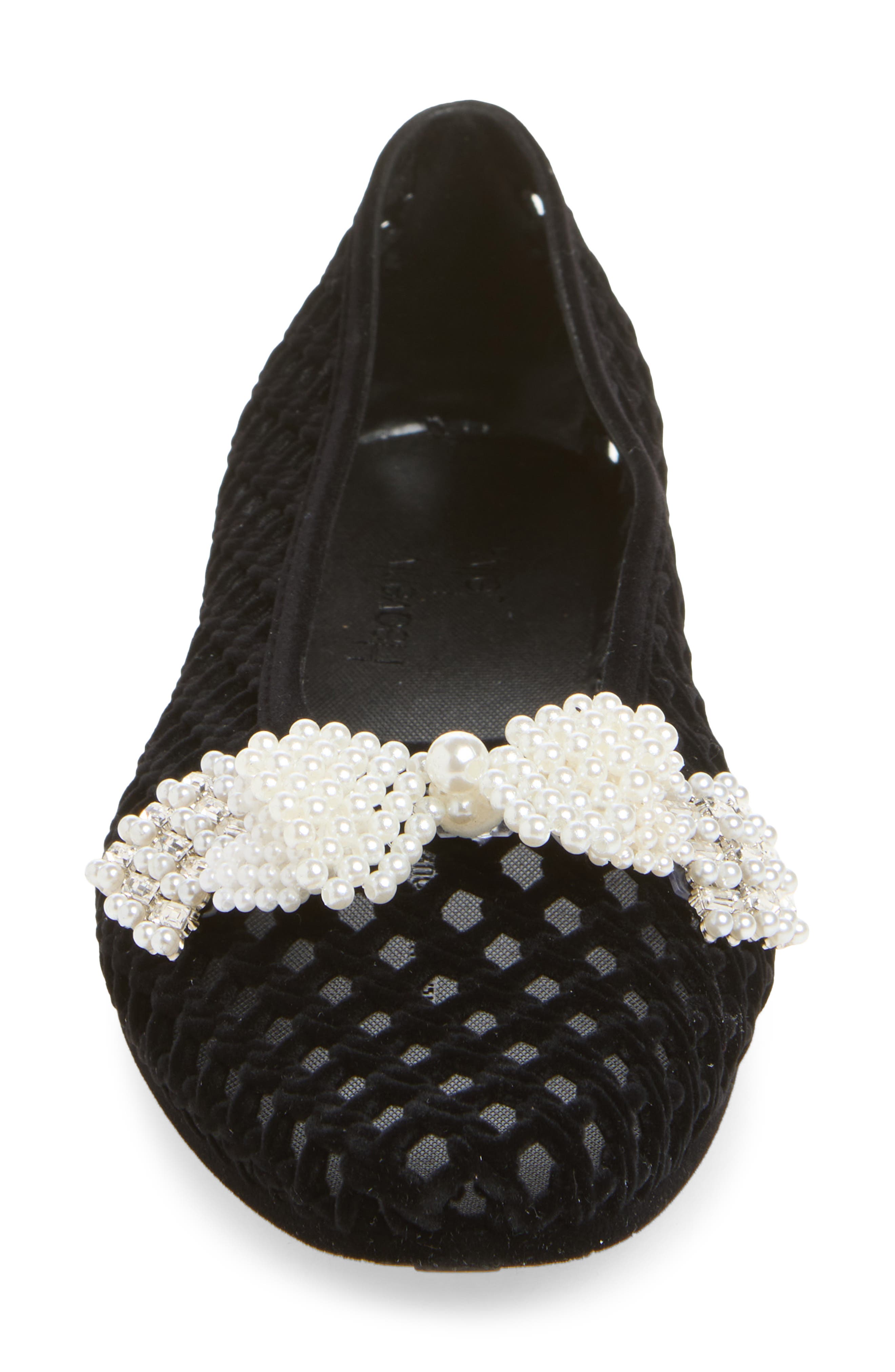 Plush Jelly Ballet Flat, Alternate, color, BLACK