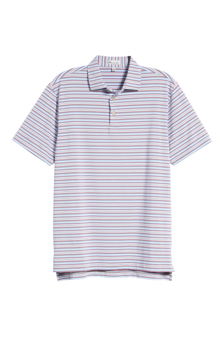 Jubilee Stripe Performance Golf Polo, Alternate, color, IRON