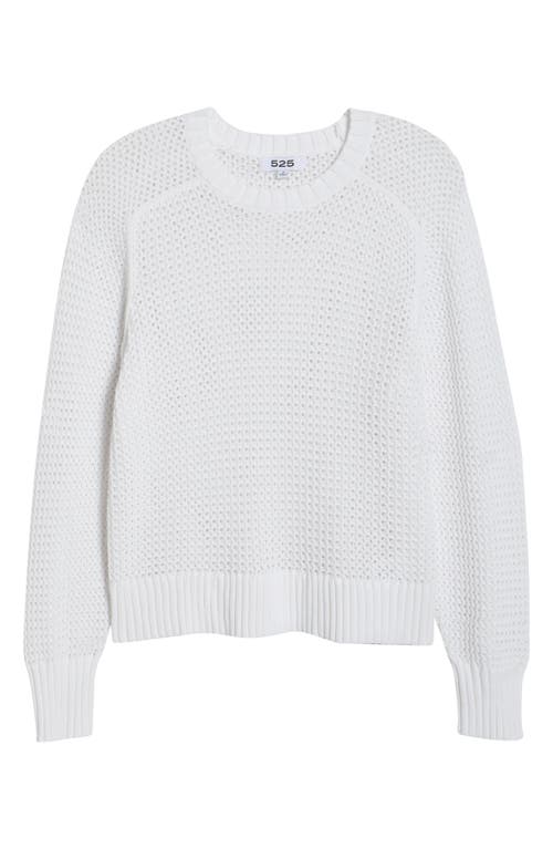 525 525 MARGOT OPENWORK COTTON MESH SWEATER 