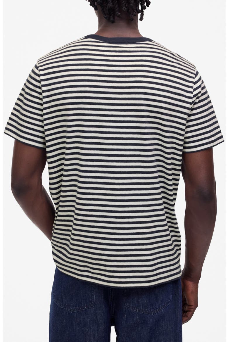 Allday Linen & Cotton T-Shirt, Alternate, color, NIGHT INDIGO