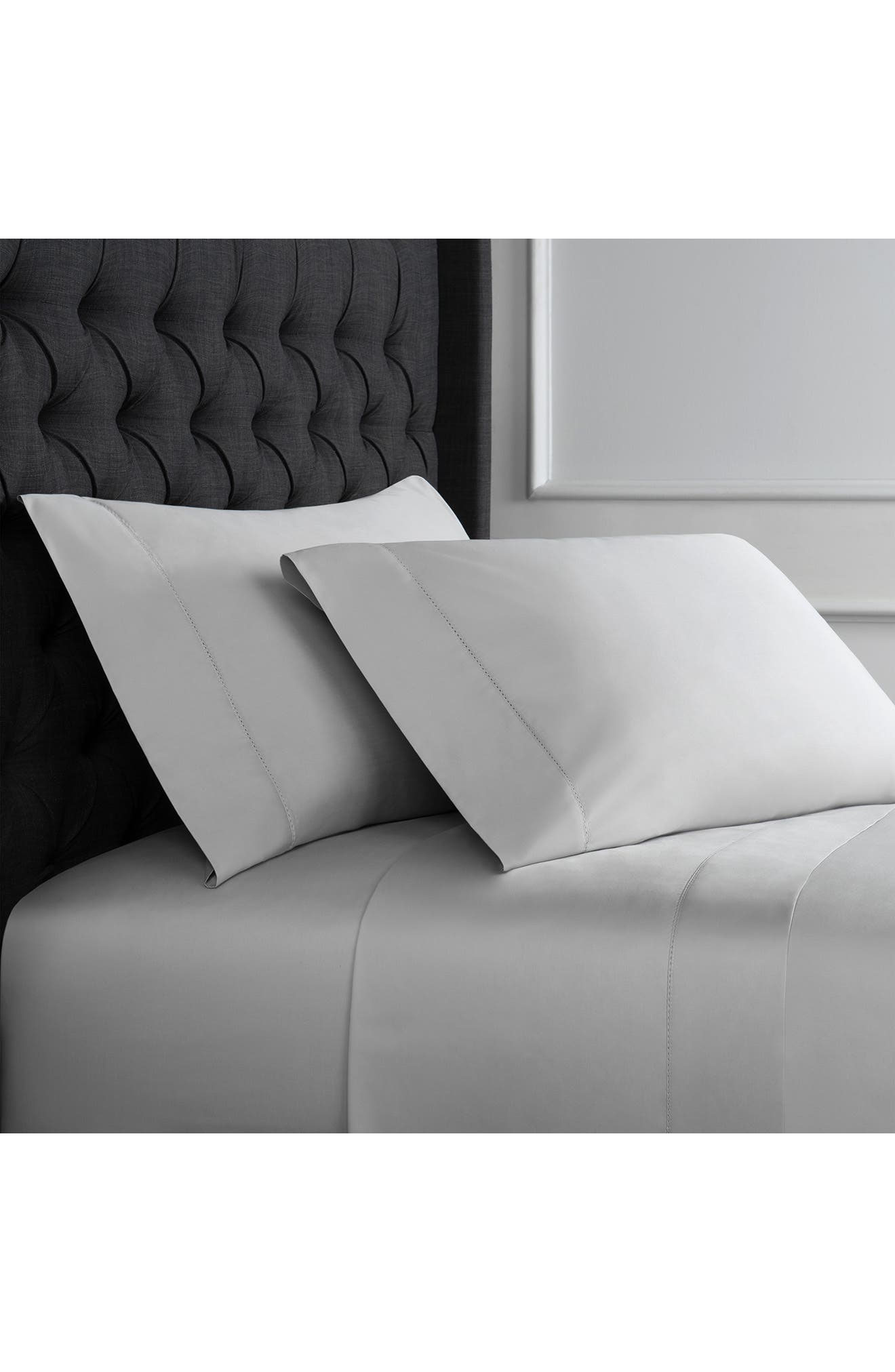 MELANGE HOME Hemstitch 3-Piece Sheet Set