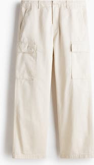 H&M Relaxed Fit Cotton Cargo Trousers
