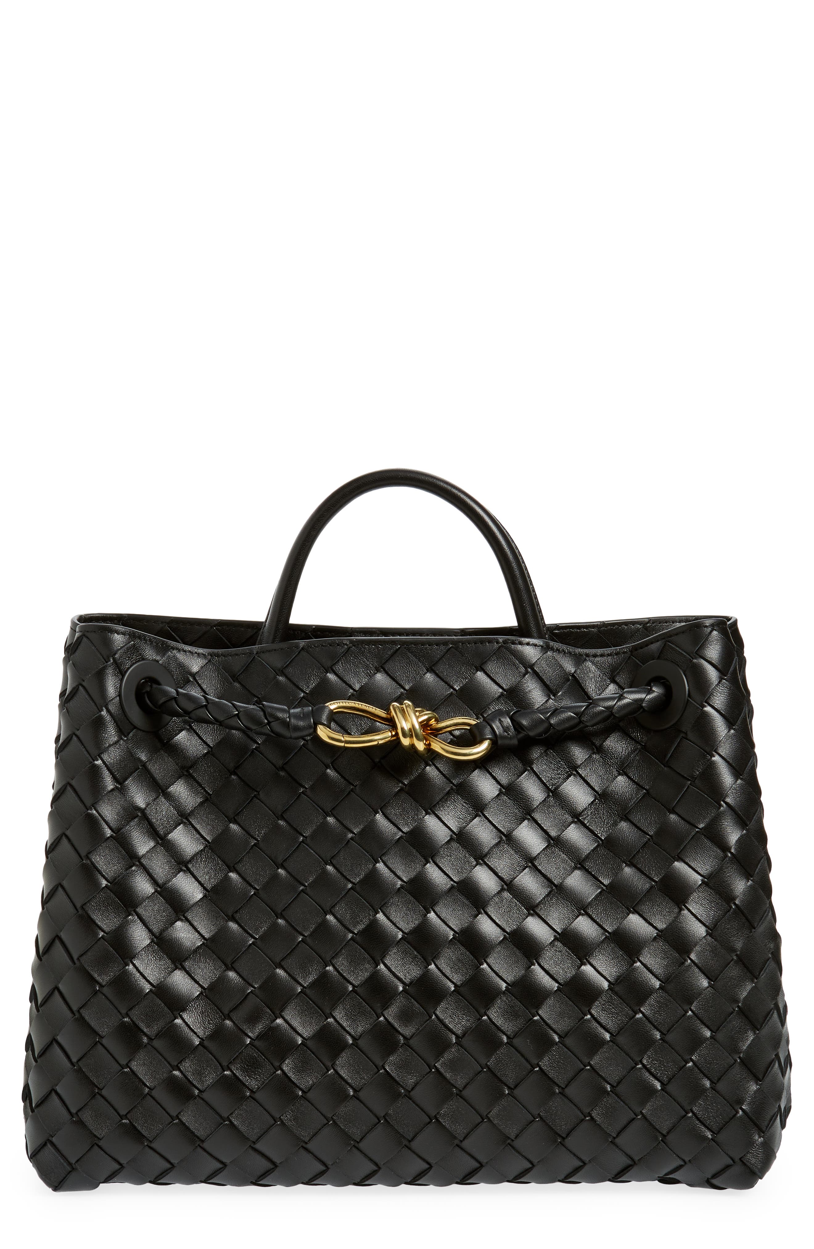 Bottega Veneta Medium Andiamo Intrecciato Leather Shoulder Bag, Main, color, 