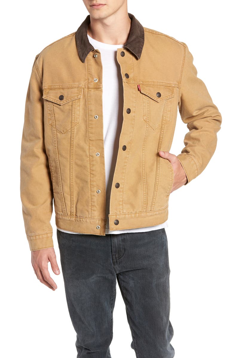 Levi's<sup>®</sup> x Justin Timberlake Canvas Trucker Jacket, Main, color,